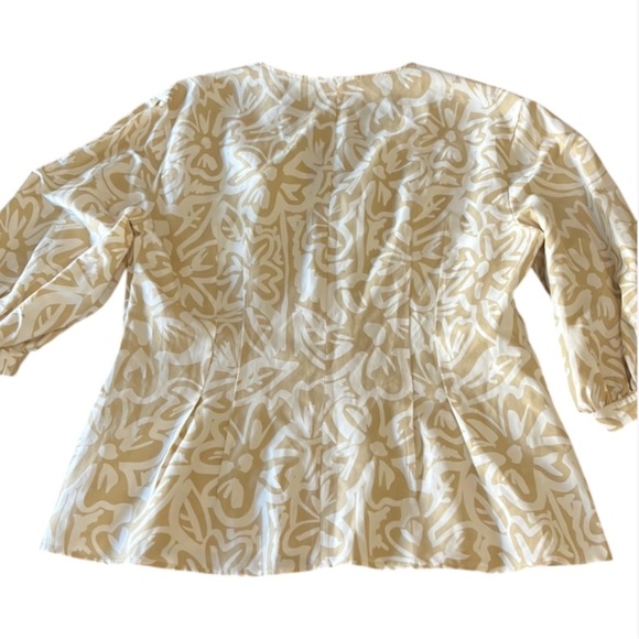 LAFAYETTE 148 NEW YORK Astley Light Garden Print Blouse - XL - Picture 3 of 11